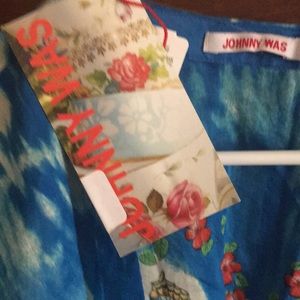 Johnny Was floral kimono.